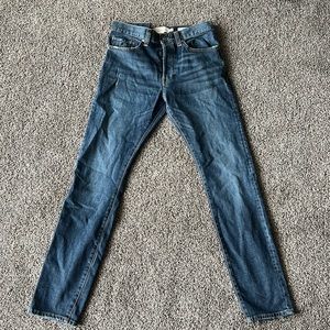 Dark washed size 30 skinny jeans